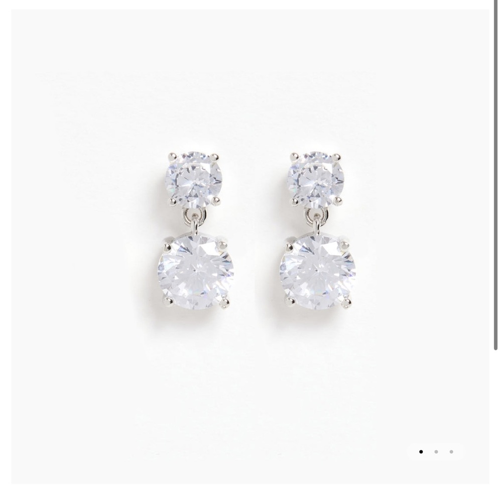 BRAND NEW Shashi CZ Drop Earrings NEVER WORN